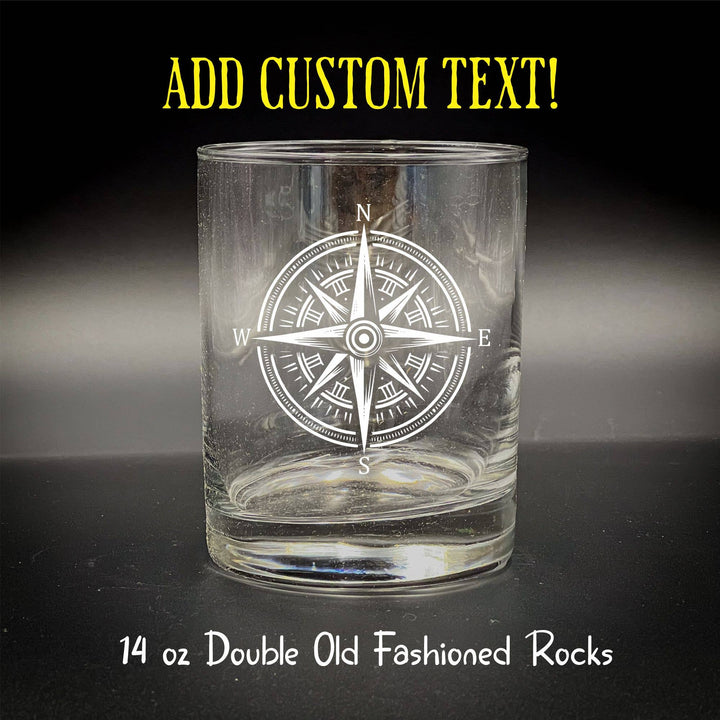 Compass 14 oz Double Old Fashioned: No Custom text