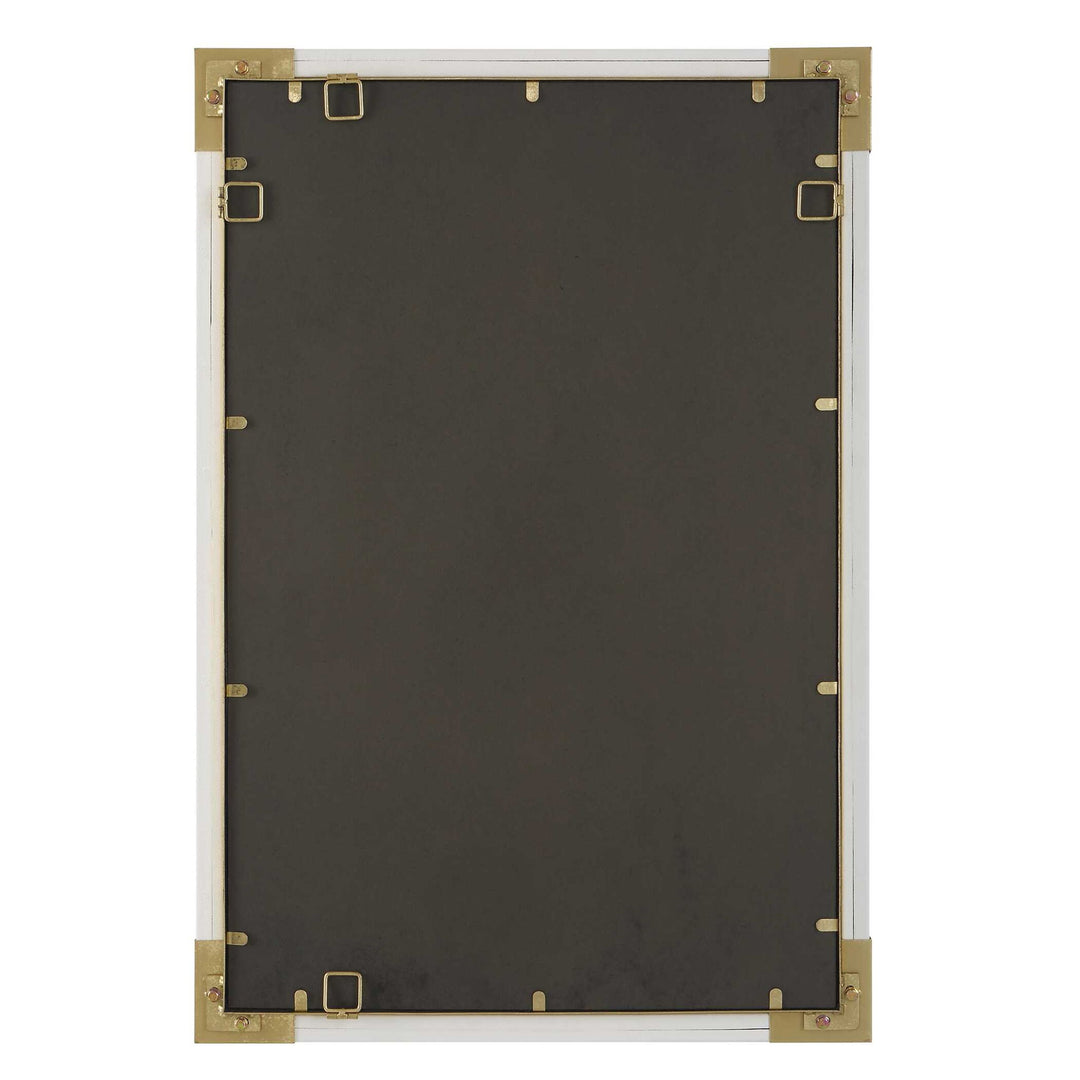 Malik - White & Gold Mirror