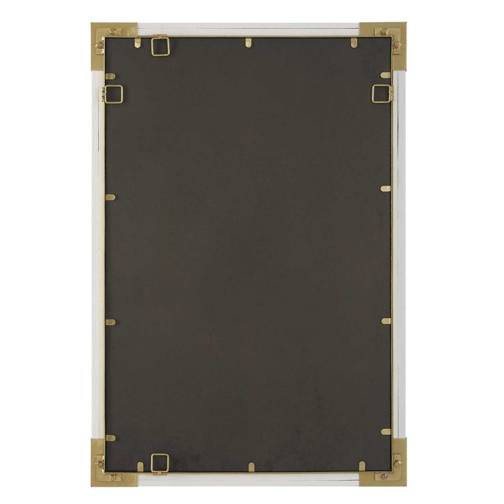 Malik - White & Gold Mirror
