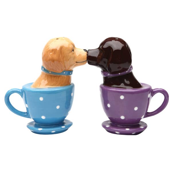 Teacup Labradors Salt and Pepper Shaker Set