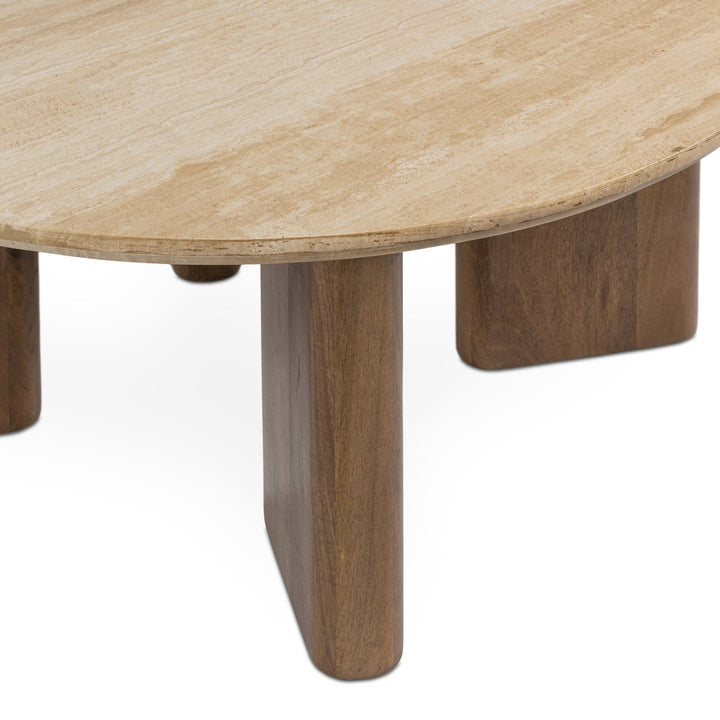 Idella - Travertine Round Table