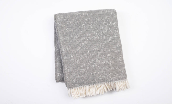 324 - Celestial Plush Throw with Ivory Fringe - 55" x 70": Navy