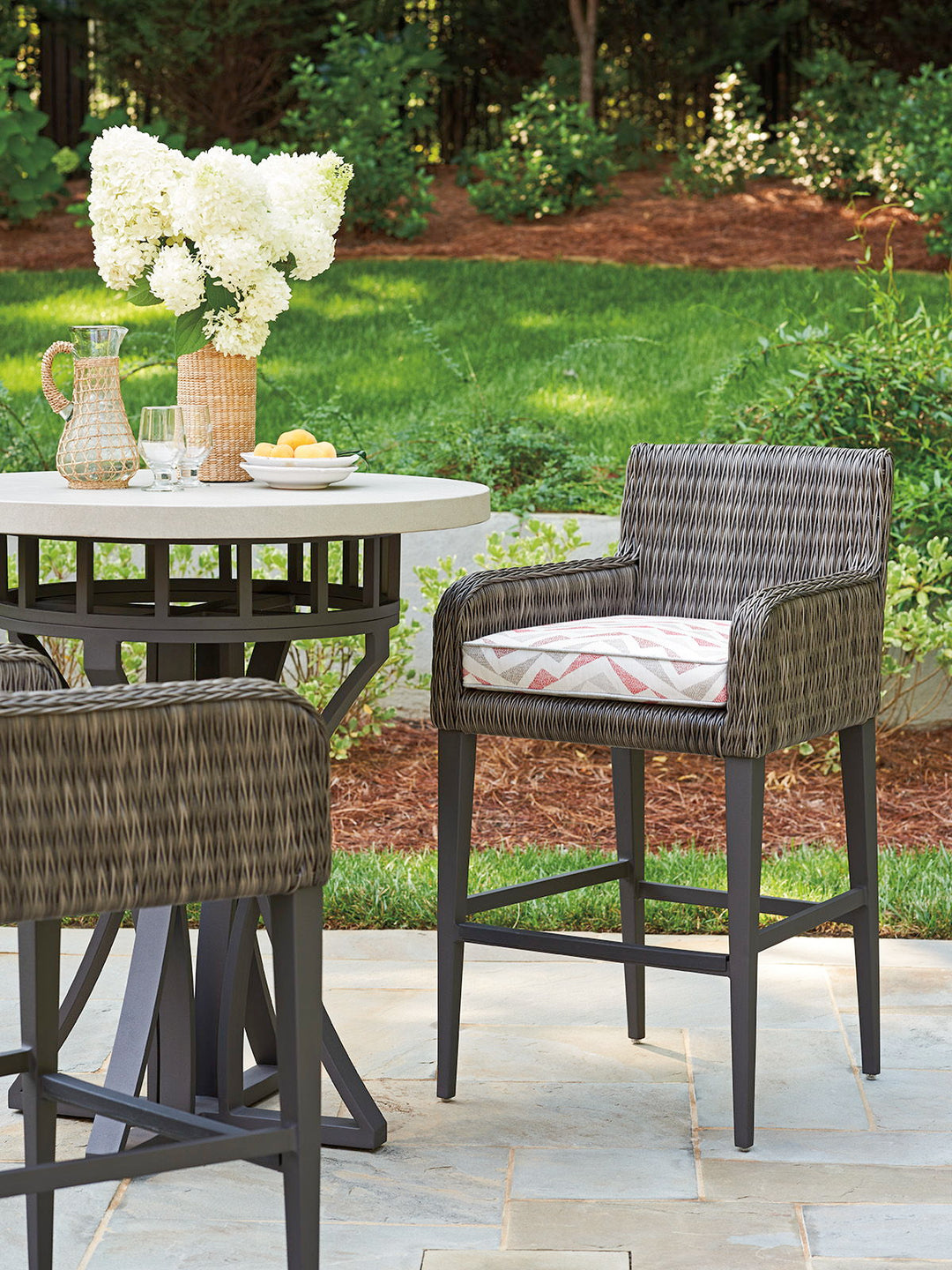 Cypress Point Ocean Terrace - Bar Stool - Dark Gray