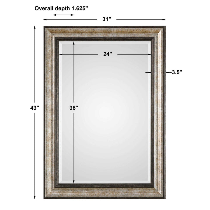 Shefford - Mirror - Antiqued Silver