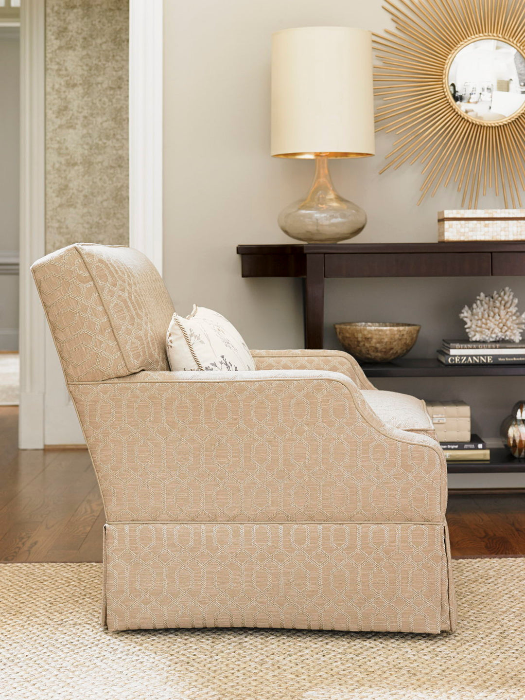 Kensington Place - Courtney Swivel Chair - Light Brown