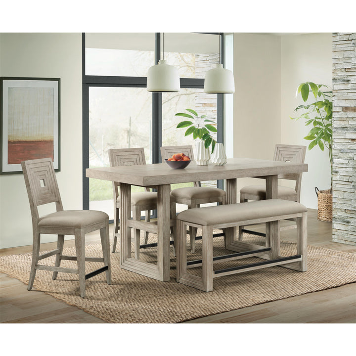 Cascade - Upholstered Wooden Back Counter Stool (Set of 2) - Dovetail