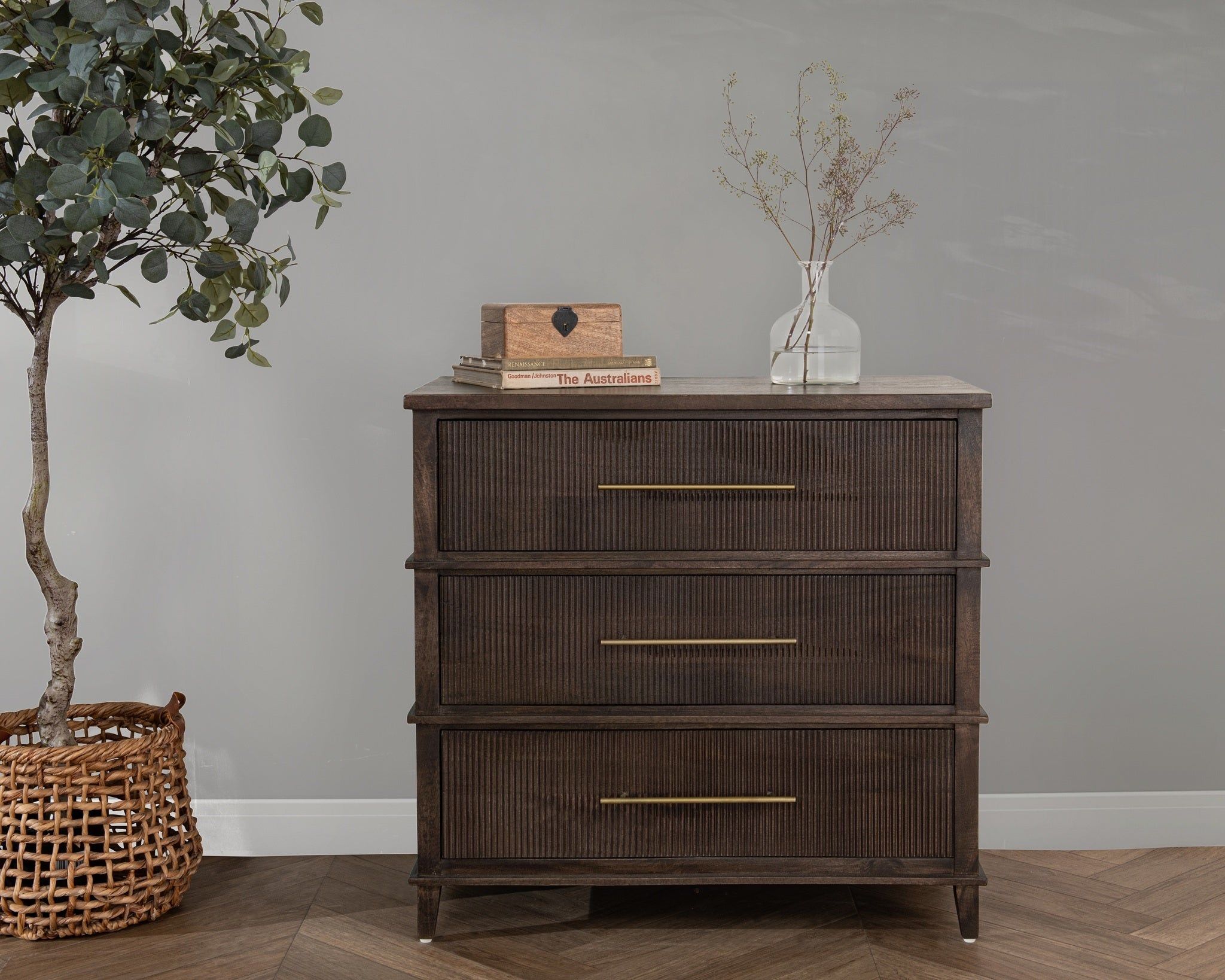 Westlake - 3-Drawer Chest - Kona Brown