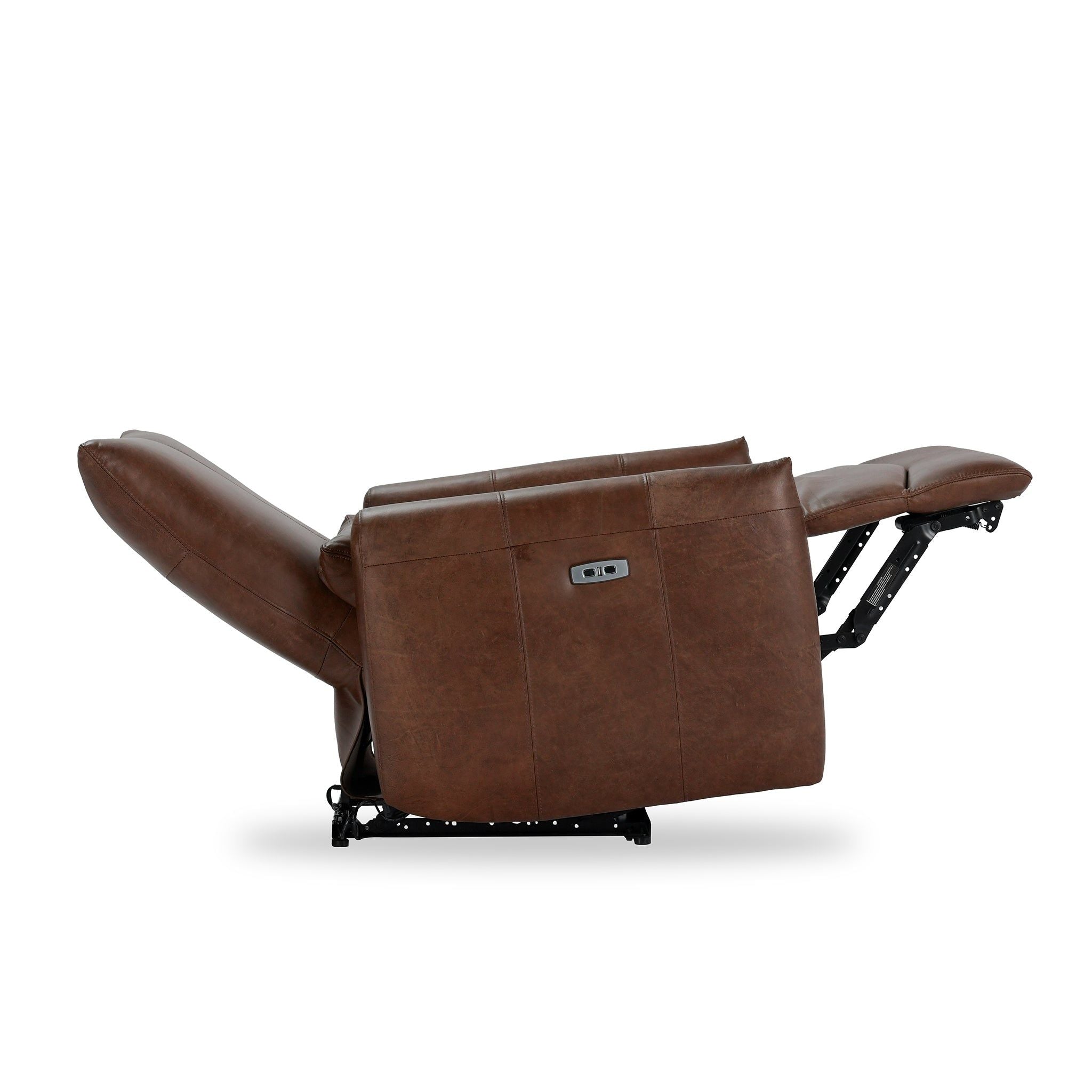 Thaya - Leather Power Recliner - Antique Brown