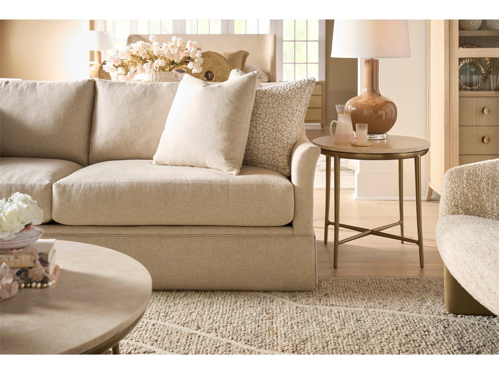 Madison - Skirted Apartment Sofa, Special Order - White
