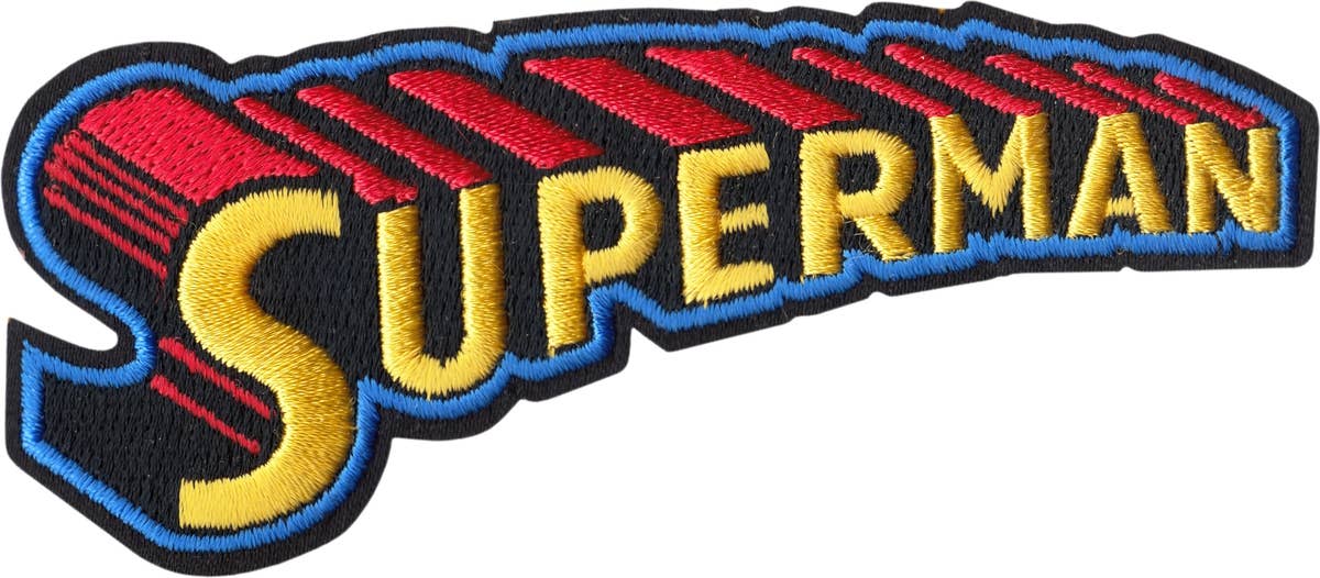 Patch - Superman - Retro Text Logo
