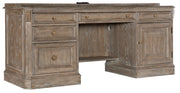 Work Your Way - Computer Credenza - Light Brown