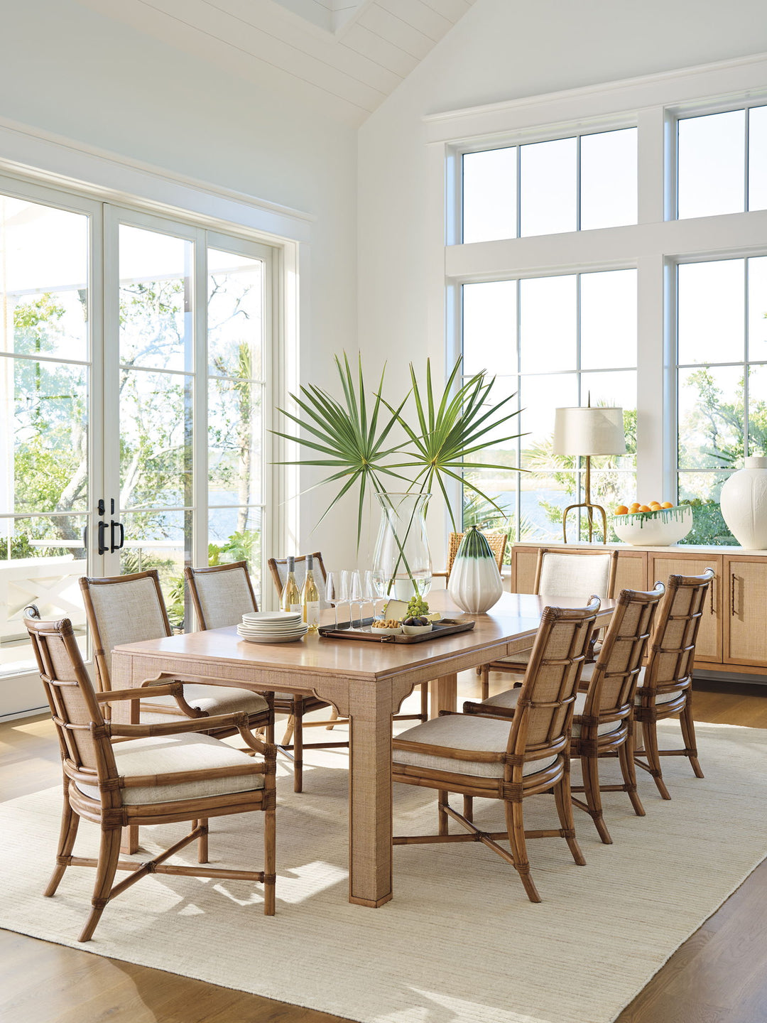 Key Biscayne - Delano Woven Chair - Light Brown / Beige