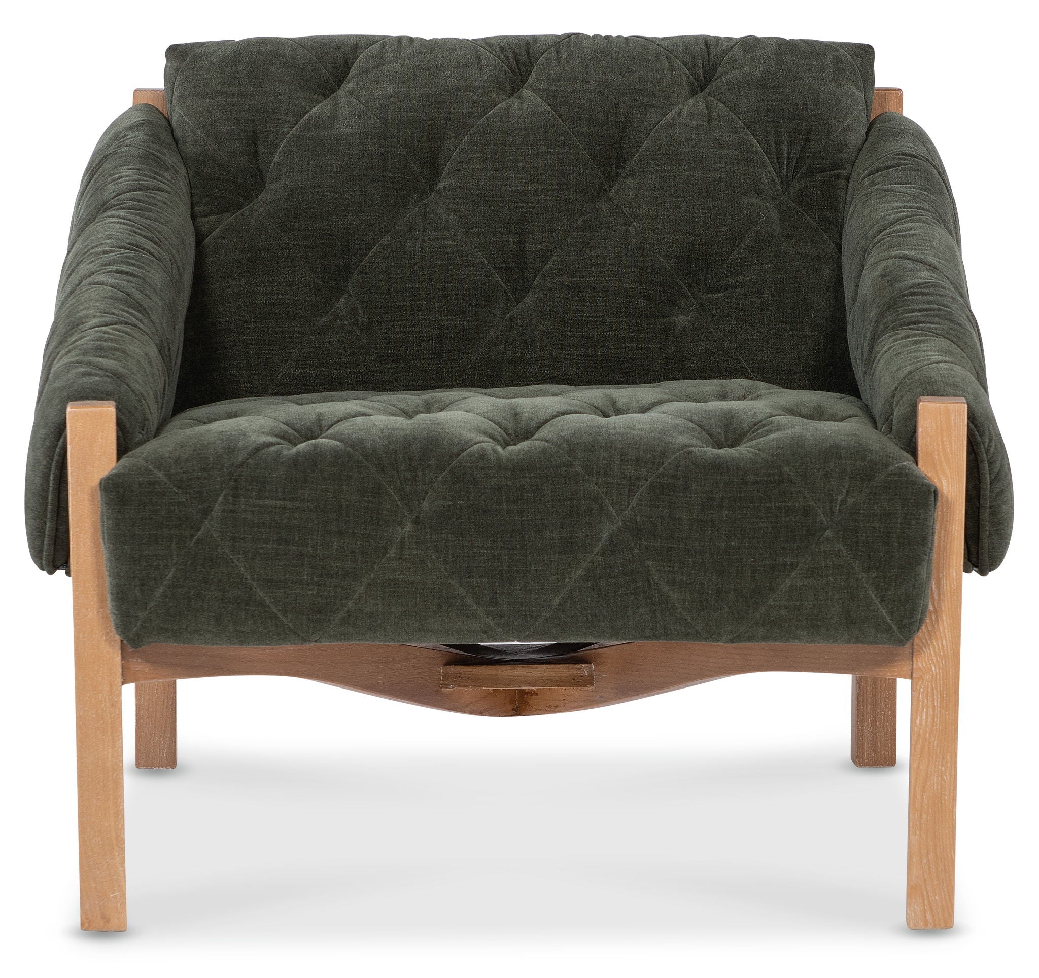 CC - Kerns Accent Chair - Dark Gray / Light Brown
