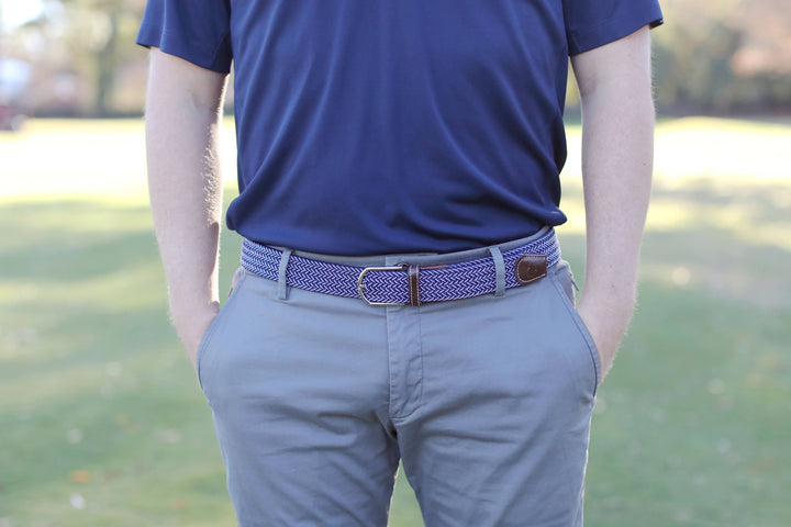 The Ponte Vedra Woven Stretch Belt: Large