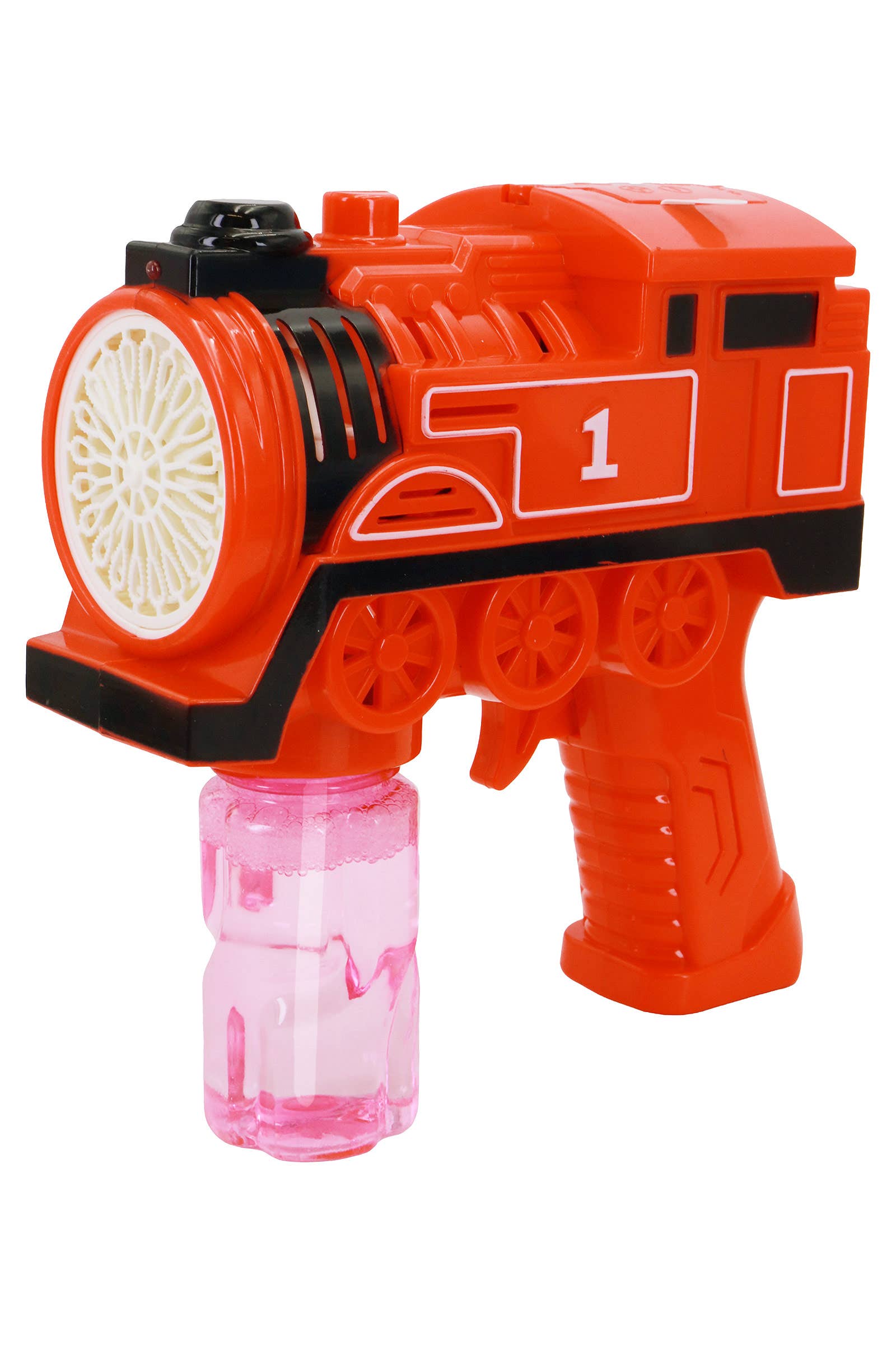 Colorful Train Car LED Light-Up Bubble Gun