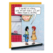 Ponytail Birthday Card - 7423