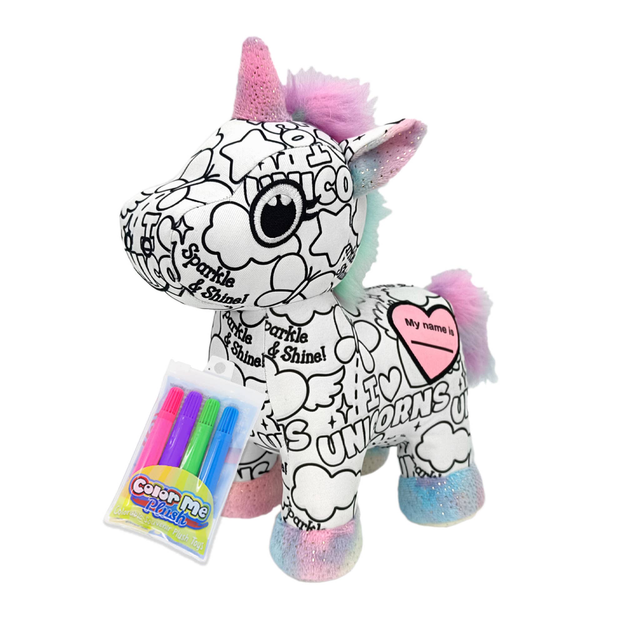 8.5" Color Me Plush™ Unicorn