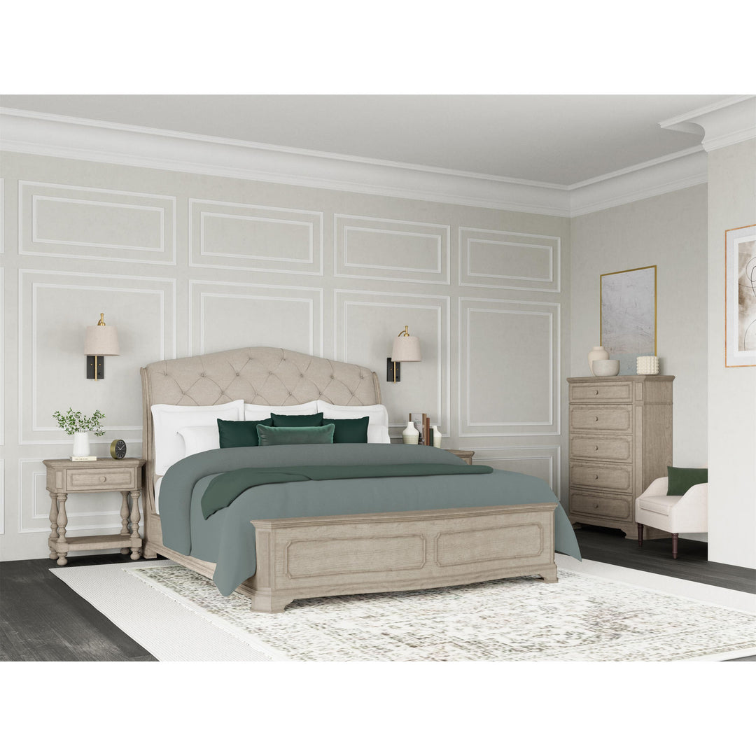 Kensington - One Drawer Nightstand - Beige