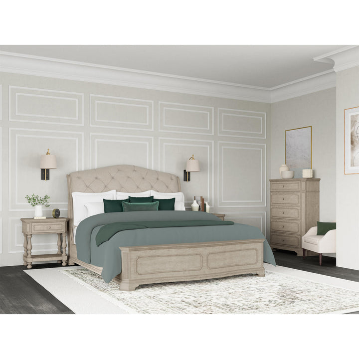 Kensington - One Drawer Nightstand - Beige