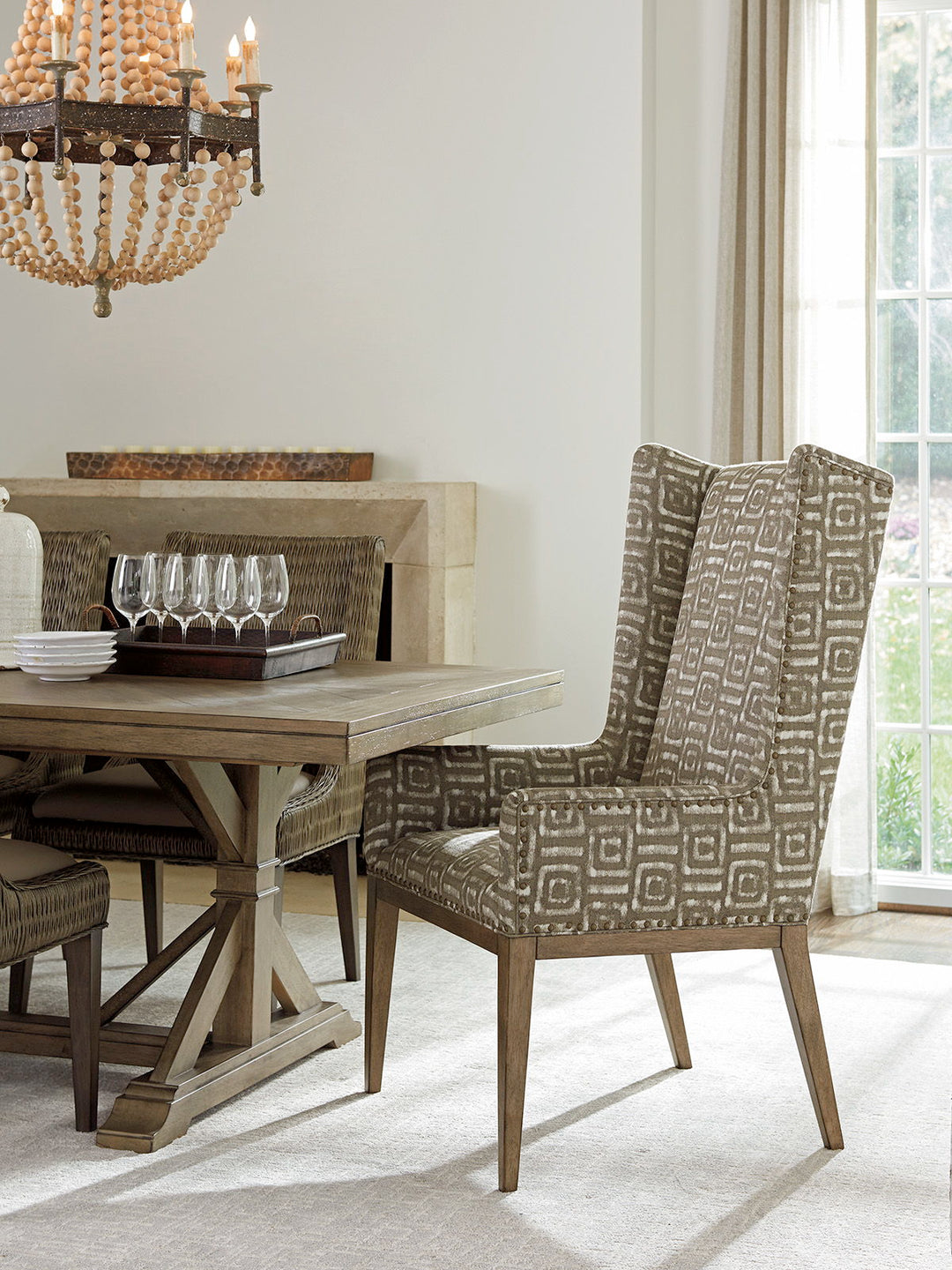 Cypress Point - Milton Host Chair - Light Brown