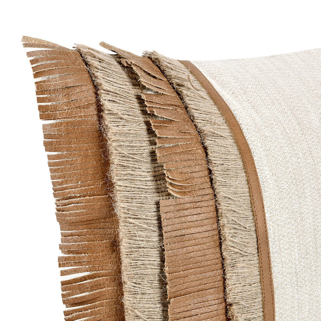 Timeless - TL Pottery Leather Pillow - Chestnut / Natural