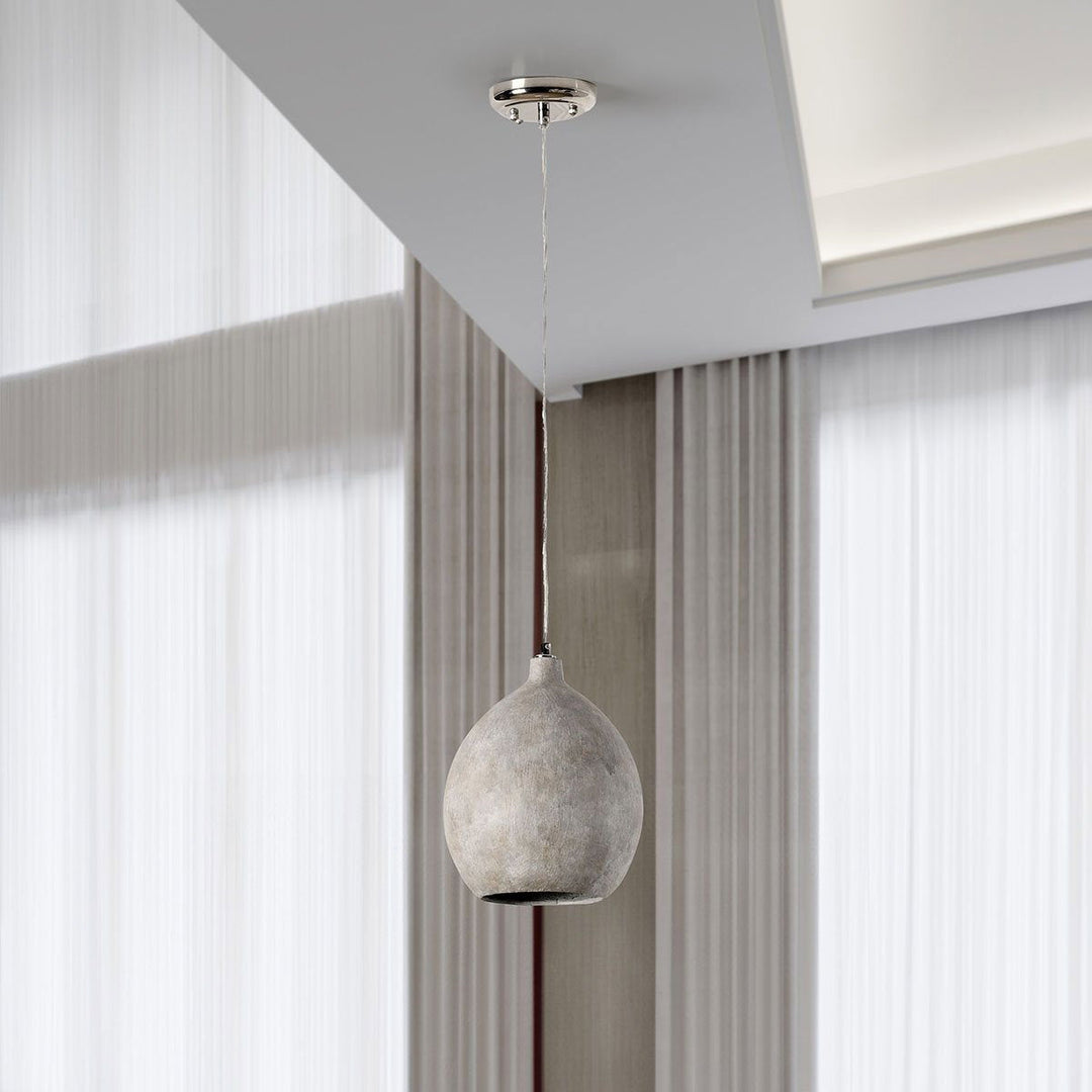 Teresa - Concrete Pendant - Deep Gray
