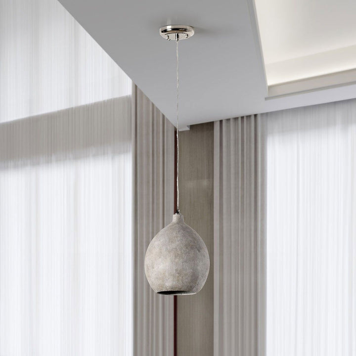 Teresa - Concrete Pendant - Deep Gray