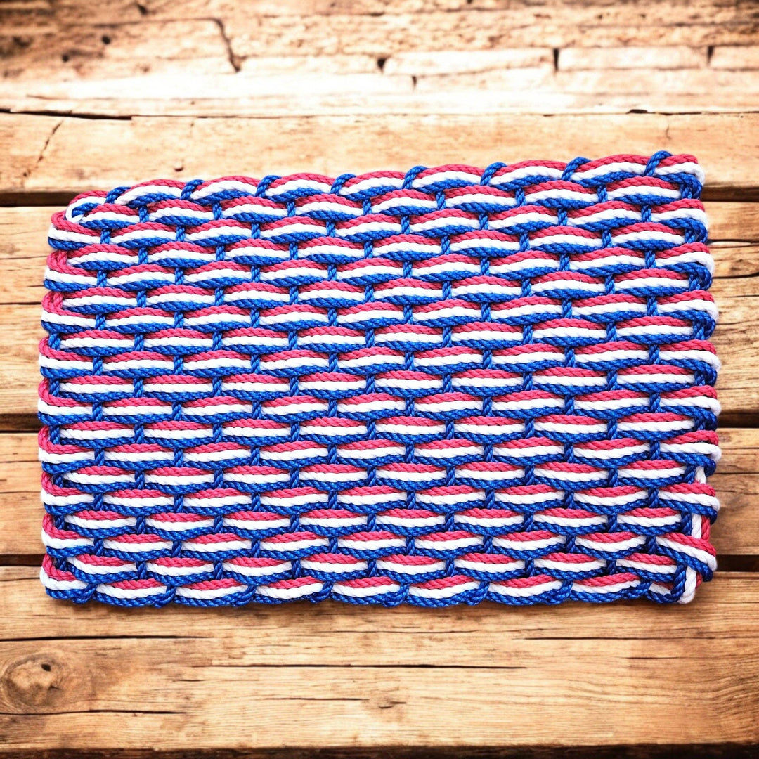 967 The "Original" Handcrafted Woven Maine Lobster Rope Special Edition Rope Decor: Small 18" x 30" / Pride #808