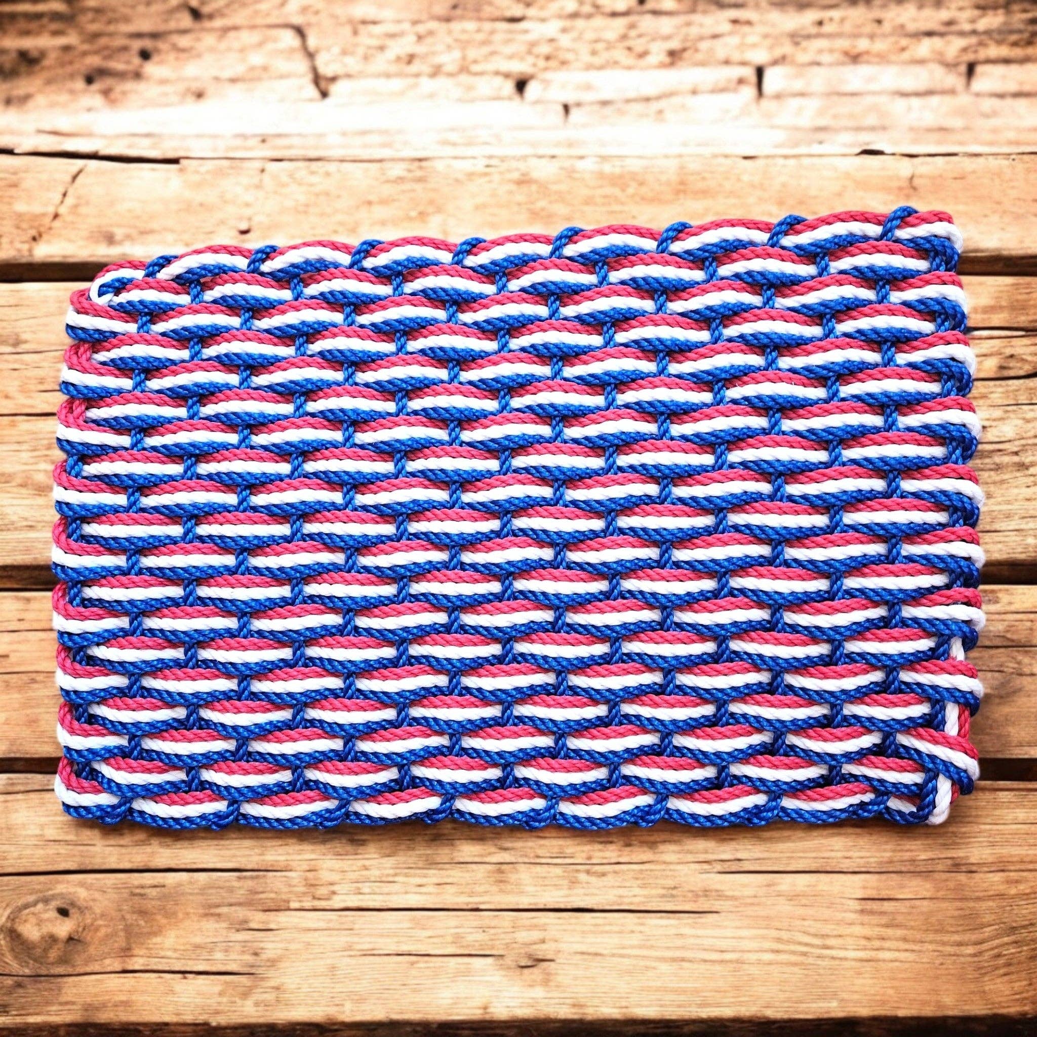 967 The "Original" Handcrafted Woven Maine Lobster Rope Special Edition Rope Decor: Small 18" x 30" / Pride #808