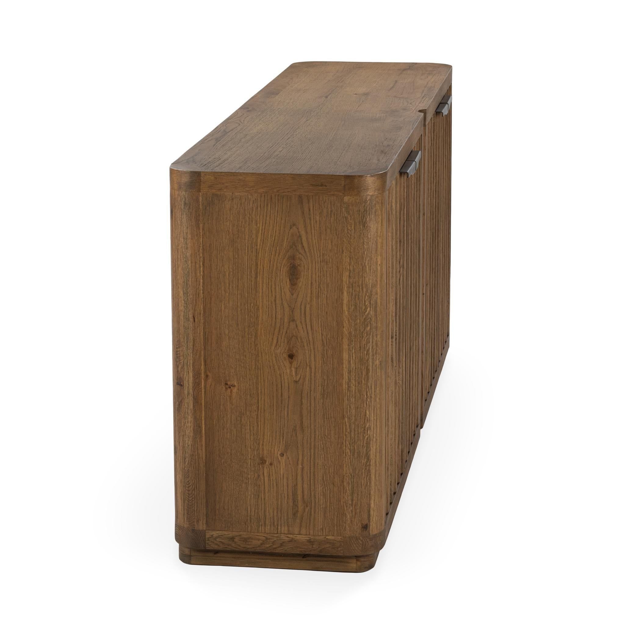 Labelle - 4 Door Buffet - Tan Oak