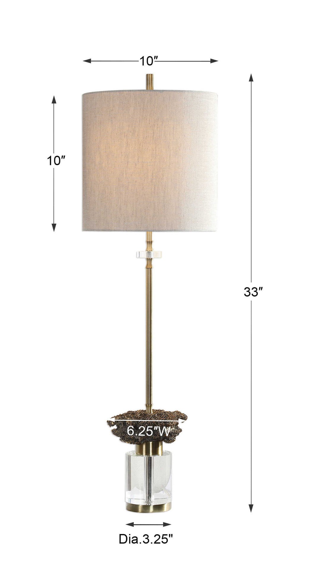 Kiota - Wasp's Nest Buffet Lamp - Gold