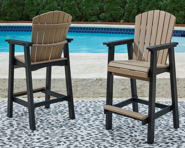 Fairen Trail - Black / Driftwood - 5 Pc. - Dining Set with 4 Chairs