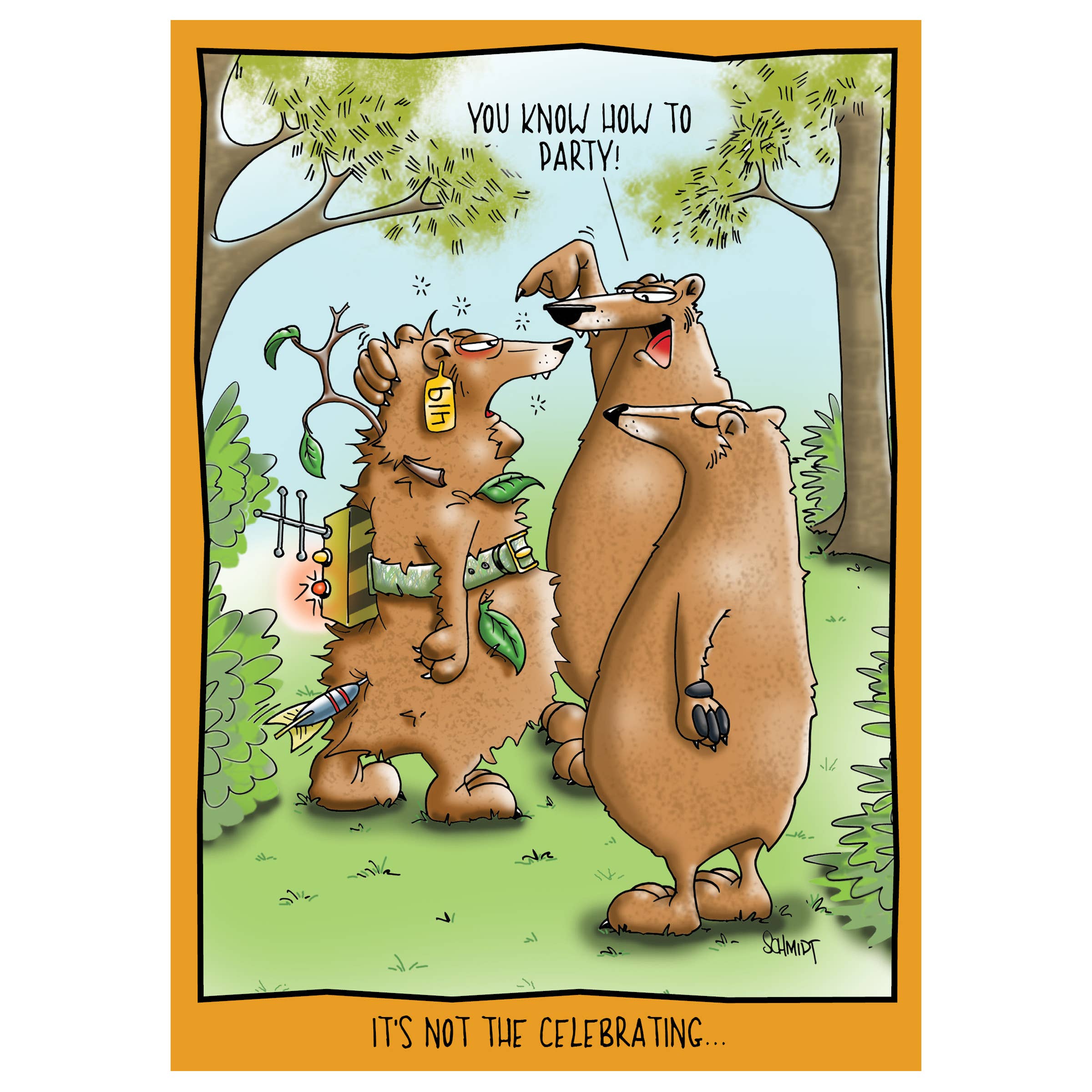 Tagged Bear | Hilarious Birthday Card
