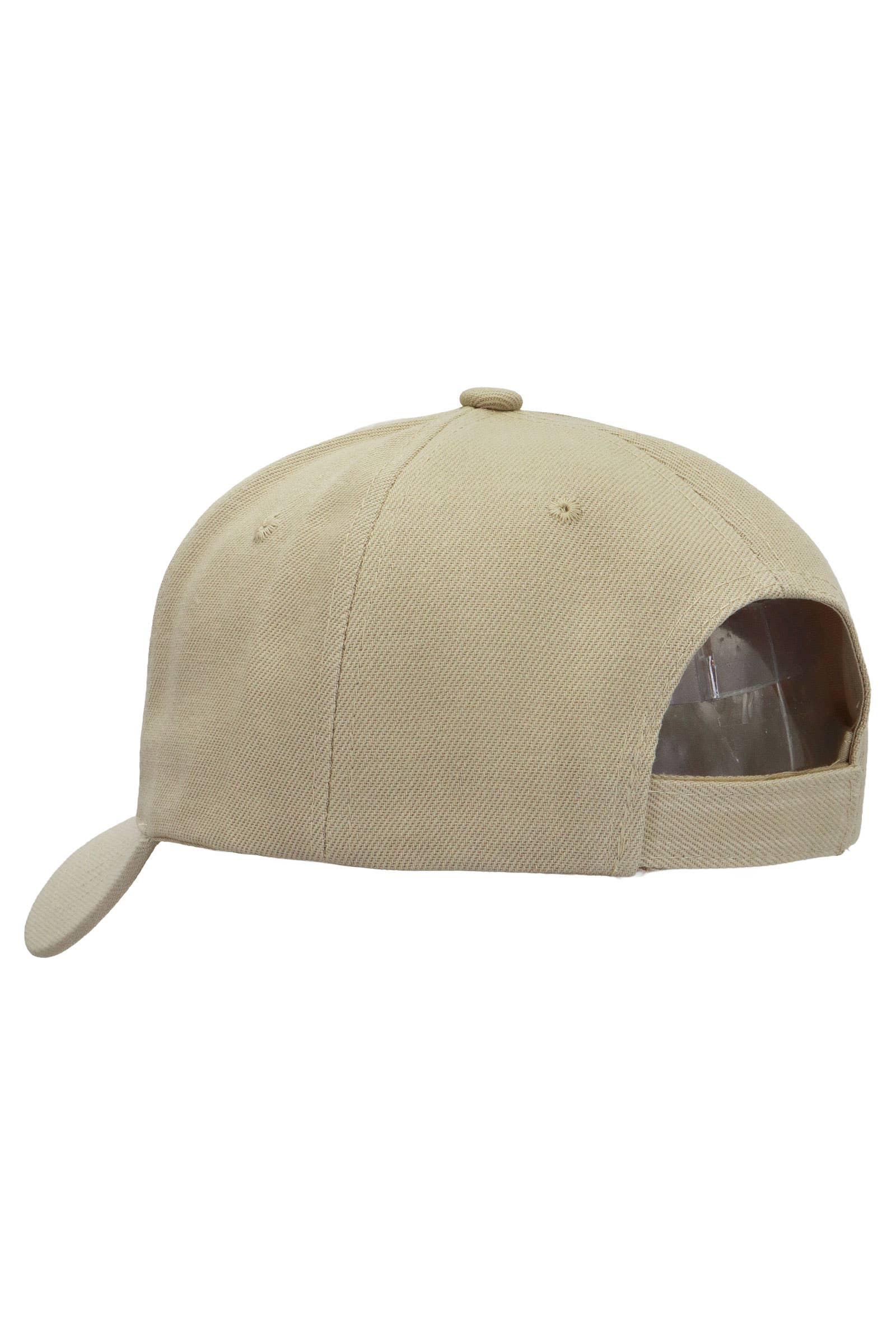 Blank Twill Acrylic Velcro Back Baseball Cap