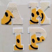Ivory with Smiley Face Chenille Letters