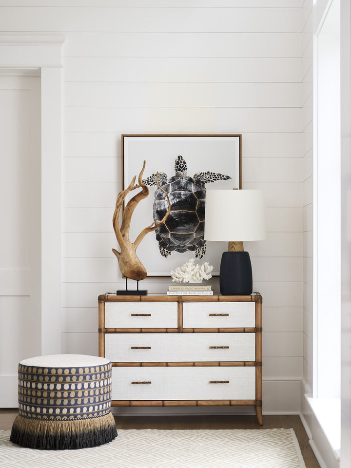 Key Biscayne - Hall Chest - Dark Brown / Pearl Silver