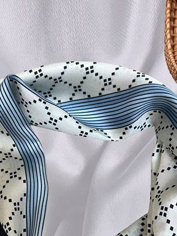 Printed Split-Joint Shawl&Scarf: BEIGE / One_size