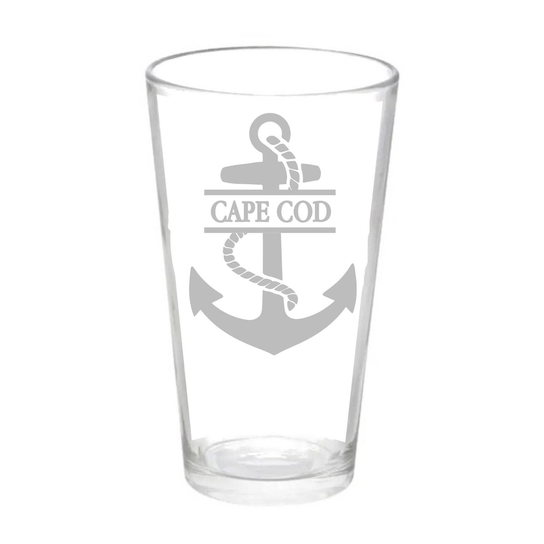 GLASSWARE - Anchor w Town Name: Stemless Wine Glass