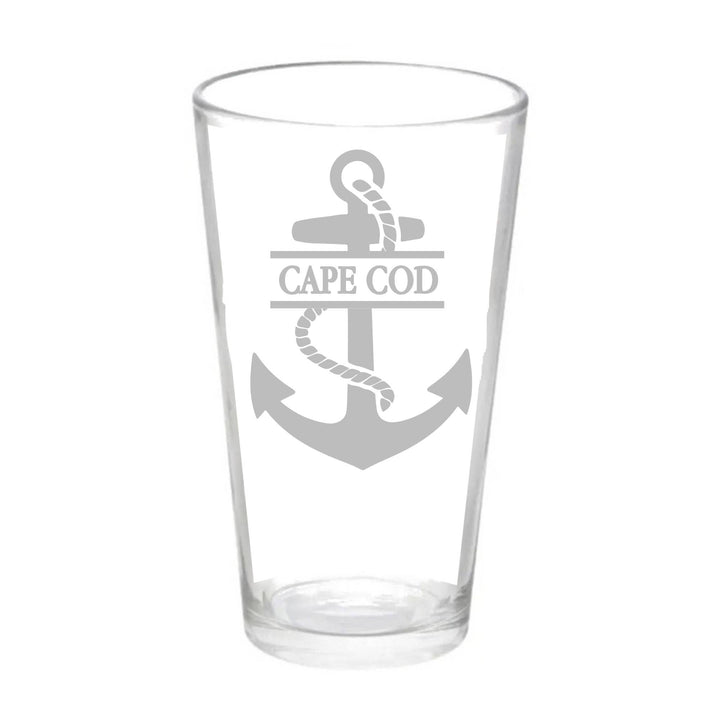 GLASSWARE - Anchor w Town Name: Stemless Wine Glass