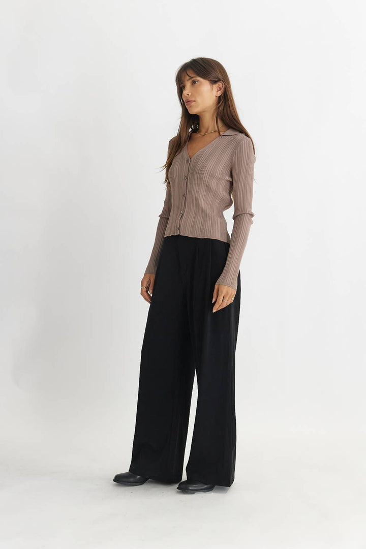 The Celine Top: TAUPE / LARGE