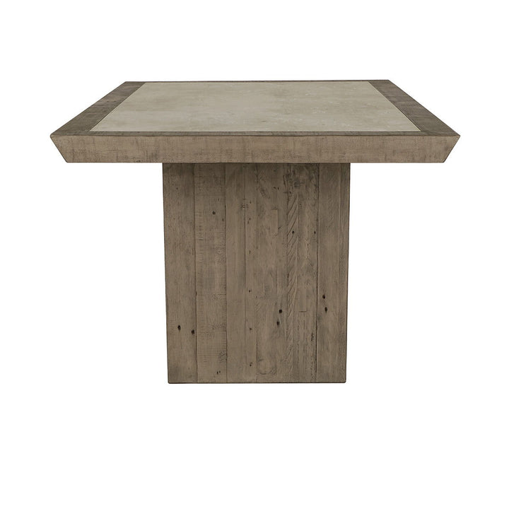 Efron - Solid Wood Rectangle Dining Table - Distressed Gray/Antique White