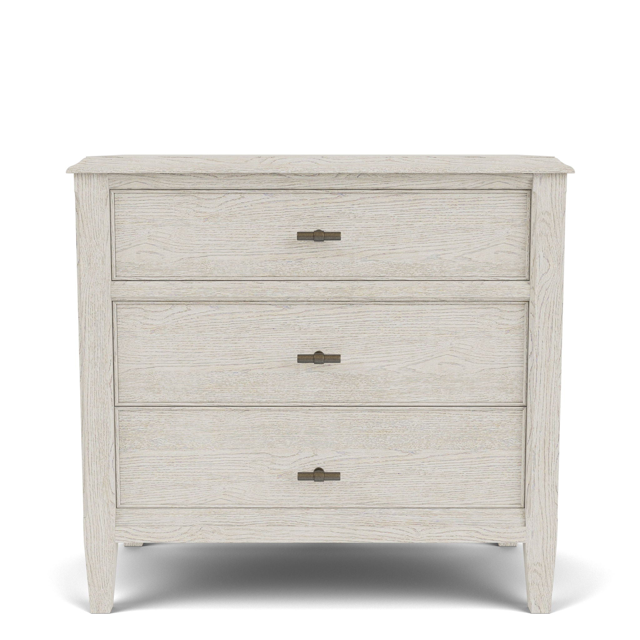 Carmella - Three Drawer Nightstand - Pebble Oak