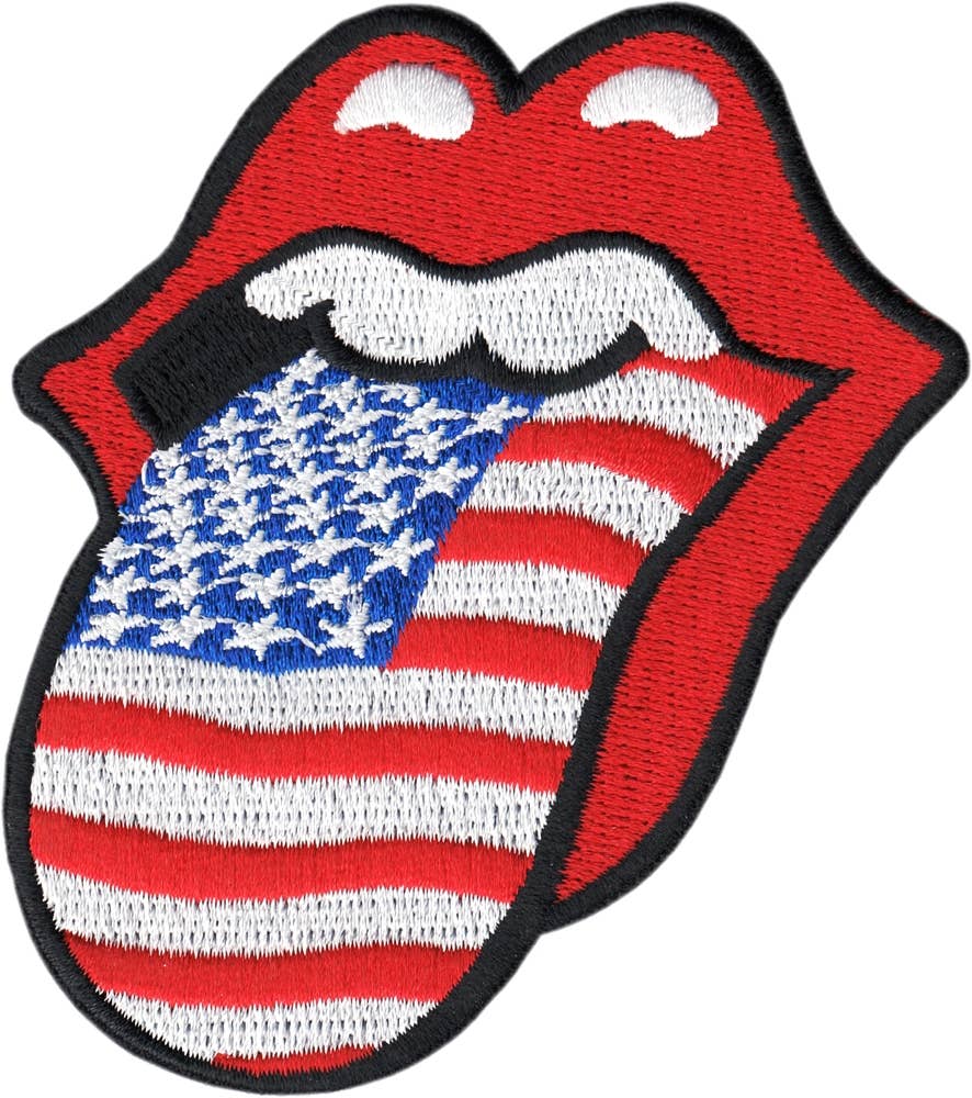 Patch - Rolling Stones - USA Flag Tongue - Rock Music Band