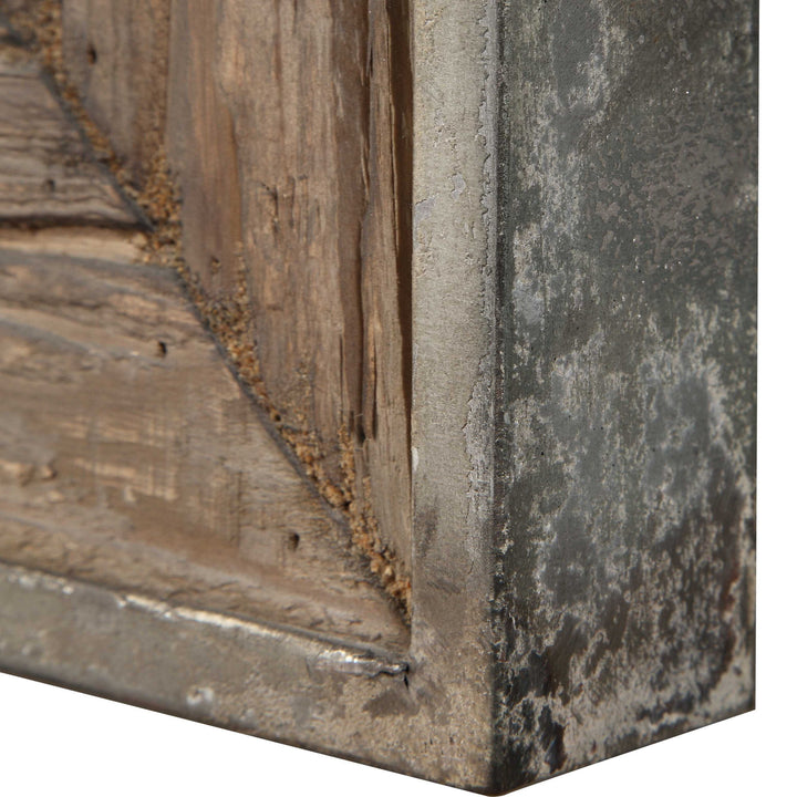 Siringo - Weathered Wood Mirror - Light Brown