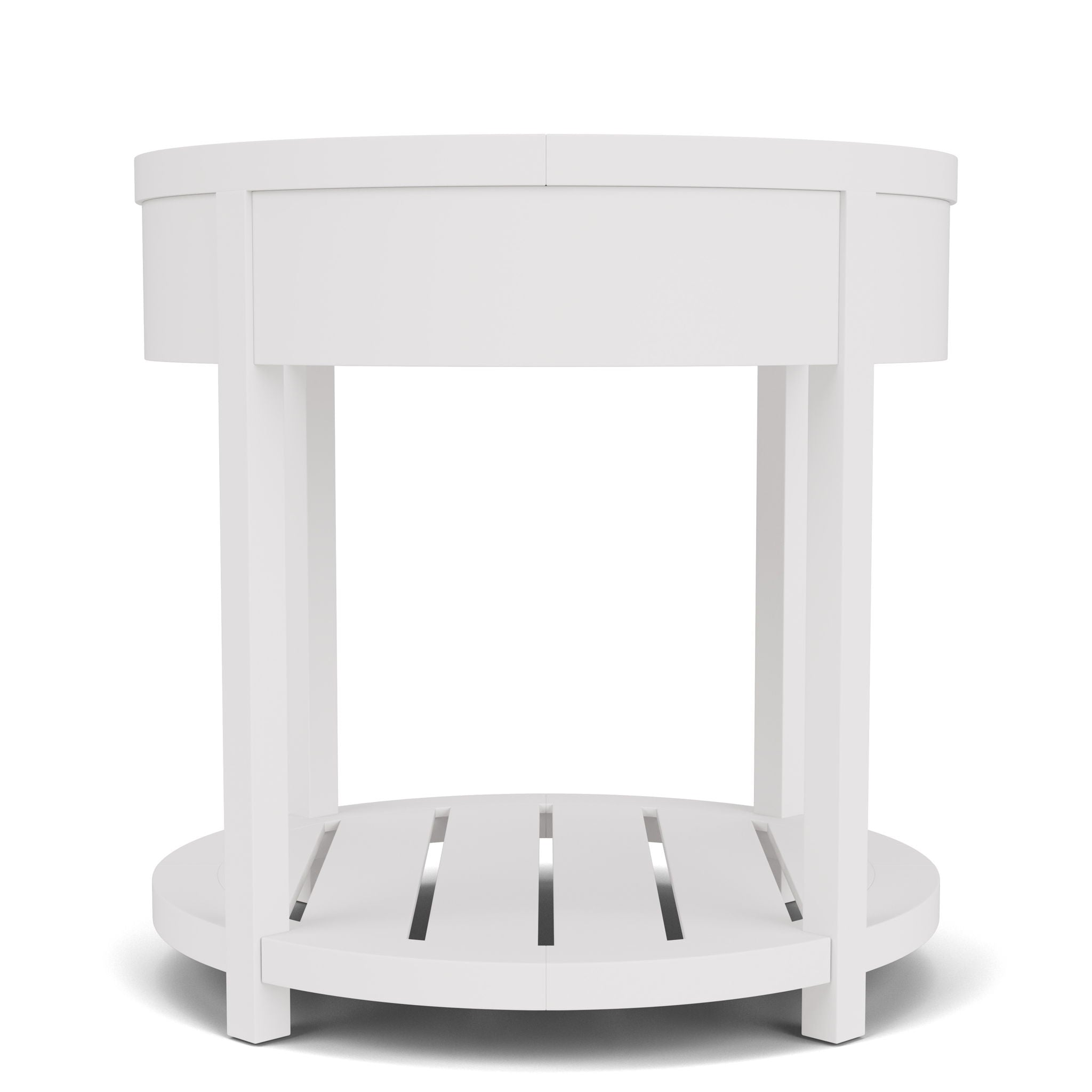 Rosalie - Round End Table - White