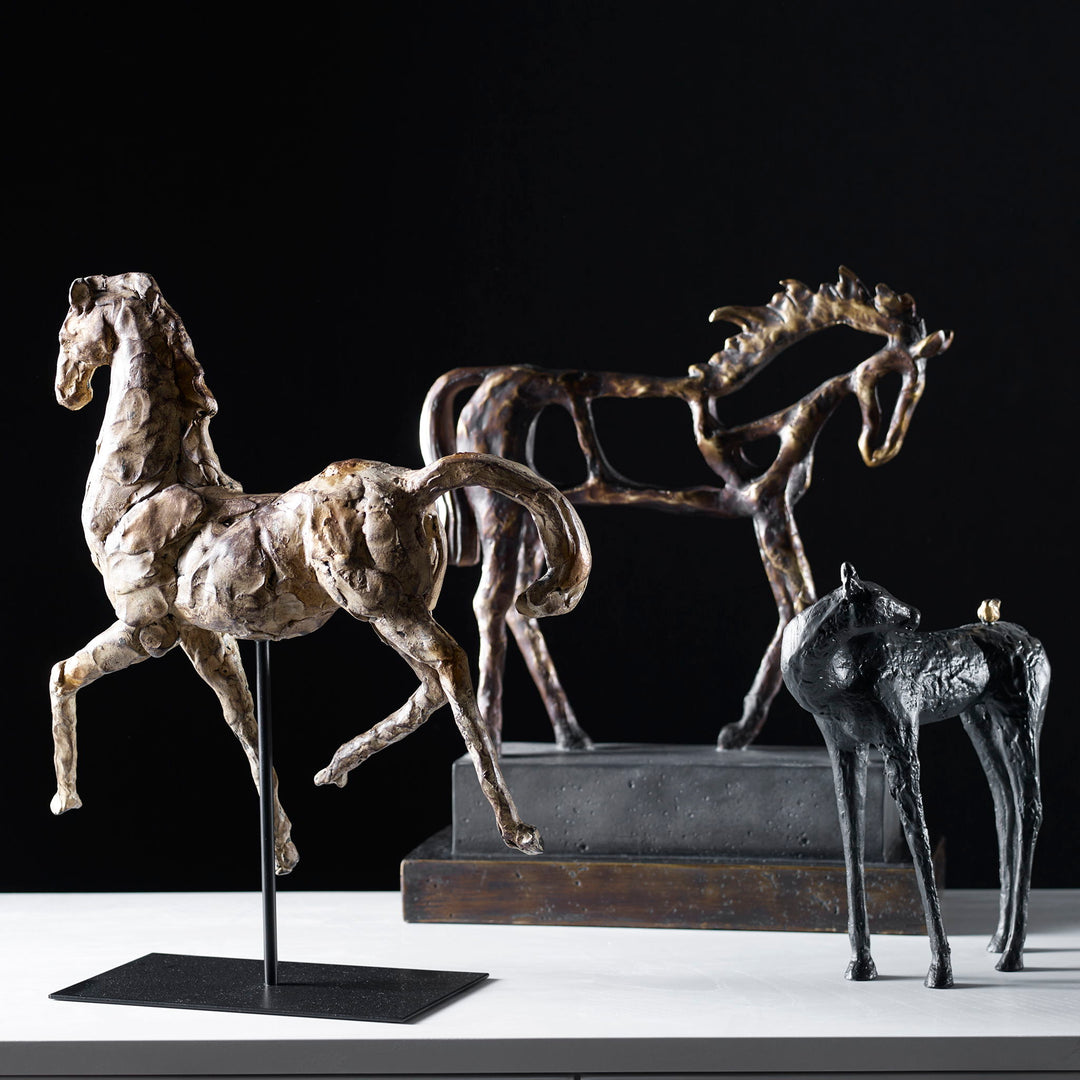 Titan Horse - Sculpture - Dark Brown