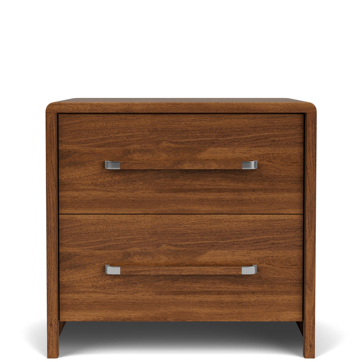 Elsie - Two Drawer Nightstand - Dark Brown
