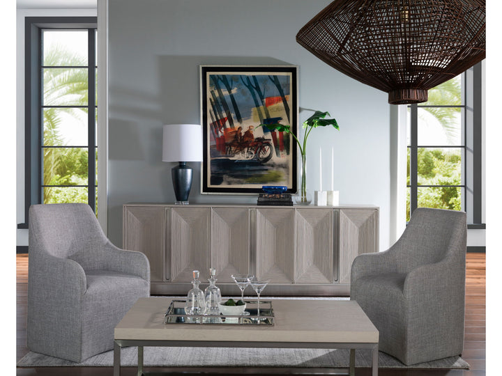 Signature Designs - Gradient Long Media Console - Dark Gray