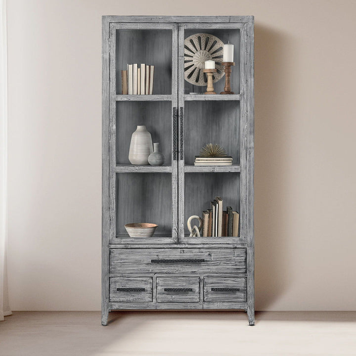 Simon - Tall Cabinet - Antique Blue