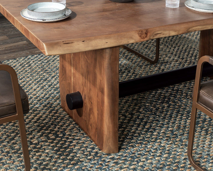 Brinton - 80" Dining Table - Acron Brown